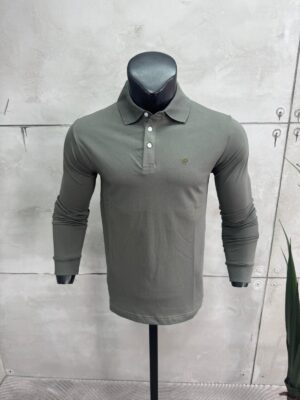 Polo Majica Dugi Rukav Maslinasta