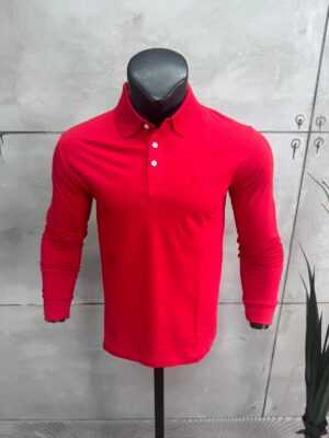 Polo Majica Dugi Rukav Crvena