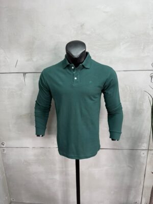 Polo Majica Dugi Rukav Zelena