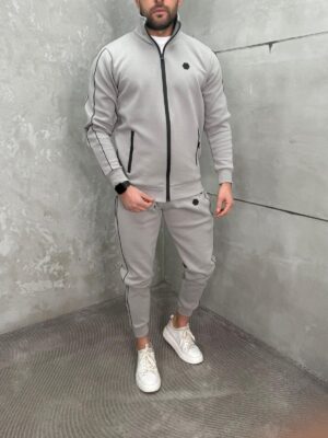 Komplet Trenerka sa zipom TZ2000 SIVA